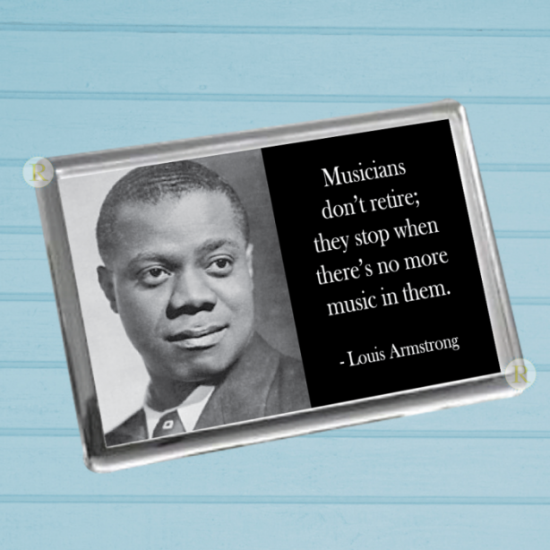 Louis Armstrong Fridge Magnet